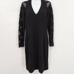 Muse Boston Proper Black Cocktail Lined Dress Women's 10